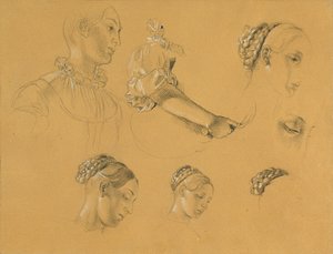Studio per "Hermann e Dorothea nel vigneto" da Johann Peter Krafft
