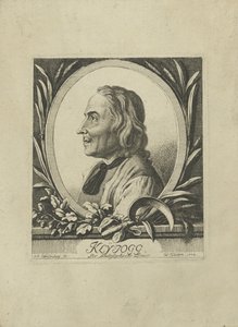 Ritratto di Jakob Kleinjogg Gujer 1718-1785, 1772 da Johann Rudolf Schellenberg