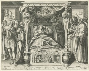 Letto con la sposa di Cristo da Johann Sadeler (I)