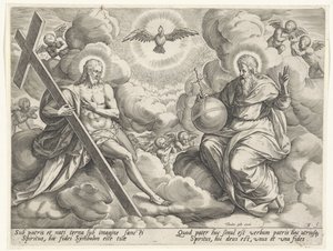 La Santissima Trinità tra le nuvole da Johann Sadeler (I)