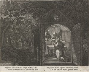 San Maglor come eremita da Johann Sadeler (I)