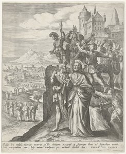 Gli abitanti di Nazareth cacciano Cristo dalla città da Johann Sadeler (I)