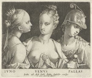 Giunone, Venere e Minerva da Johann Sadeler (I)