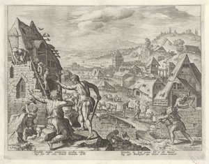 Caino costruisce la città di Enoch (Storia della famiglia di Caino / Sulle buone e cattive opere)