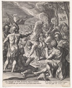 San Paolo a Malta (Scènes uit het leven van de apostel Paulus) da Johann Sadeler (I)