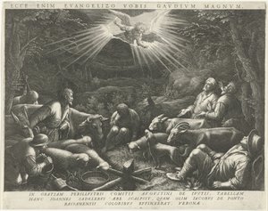 Annunciazione ai pastori da Johann Sadeler (I)