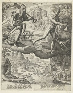 Vento del sud (serie: I quattro venti) da Johann Sadeler (I)