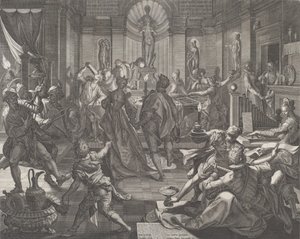 Una casa di piacere, 1588 da Johann Sadeler I
