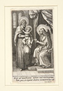 La Sacra Famiglia da Johann Sadeler I