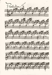 Pagina di uno spartito per Johann Sebastian Bach da Johann Sebastian Bach