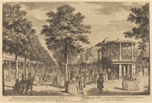 Giardini di Vauxhall che mostrano il Grande Viale all