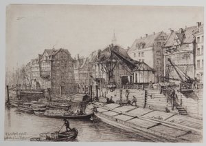 Ponte alto alla nuova gru da Johann Theobald Riefesell