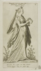 Mnemosine (Memoria), tavola 3 da Parnassus Biceps da Johann Theodor de Bry