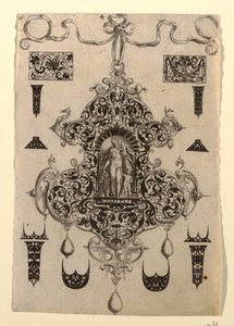 Tavola 4, da una serie di otto disegni pendenti con le virtù cardinali da Johann Theodor de Bry