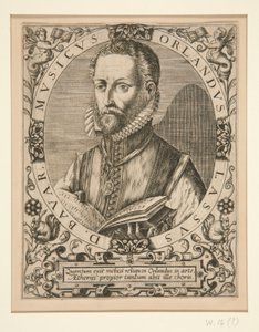 Ritratto di Orlando Lassus, da J.J. Boissard da Johann Theodor de Bry