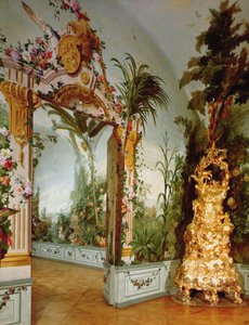 Gli appartamenti Bergl: decorazione trompe l