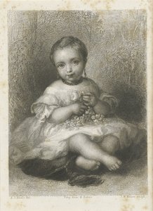 Ritratto di una ragazza sconosciuta da Johann Wilhelm Kaiser (I)