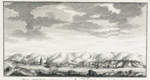 Vista della fortezza di Udinskoye, ca 1735