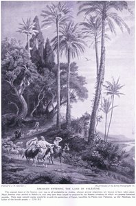 Abramo entra nella terra di Palestina 2250 a.C. da Johann Wilhelm Schirmer