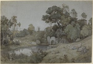 La grotta di Egeria da Johann Wilhelm Schirmer