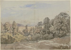 Bosco con vista lontana da Johann Wilhelm Schirmer