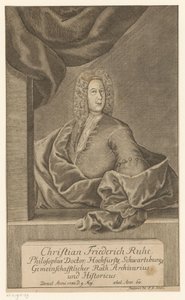 Ritratto di Christian Friedrich Ruhe da Johann Wolfgang Heinrich Stockmar