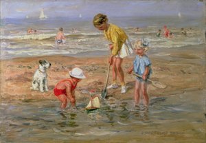 Bambini che Giocano al Mare