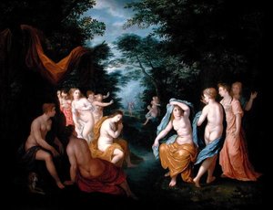 Diana e Atteone da Johann or Hans (attr.to) Konig