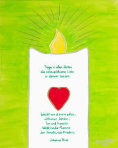 Candela portatrice di pace da Johanna Thier