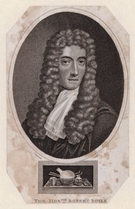 Robert Boyle, filosofo naturale e chimico anglo-irlandese (incisione) da Johannes (after) Kerseboom