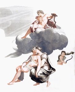 Giove e Callisto (stampa) da Johannes (after) Teyler
