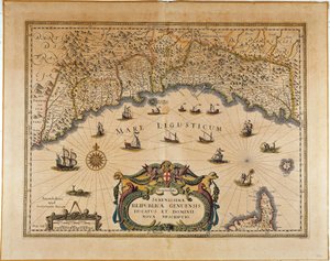 Repubblica di Genova, Mappa di Jan Baptist Vrients, Incisione su rame
