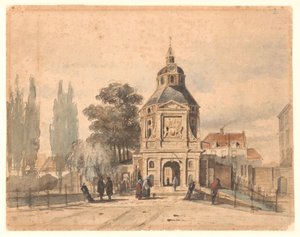 Wittevrouwenpoort a Utrecht da Johannes Bosboom (attributed to)