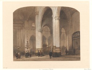 Vista nella chiesa di San Lorenzo a Rotterdam