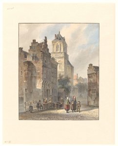 Veduta del municipio di Delft da Johannes Bosboom
