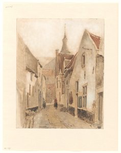 Vista dalla Ridderstraat nella Kerksteeg, Hattem