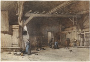 Interno di una fattoria vicino a Hilversum