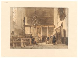 Interno di una chiesa a Utrecht da Johannes Bosboom