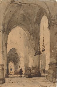 Interno della Sint-Bavokerk di Haarlem da Johannes Bosboom