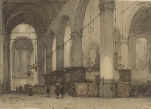 Interno di una chiesa da Johannes Bosboom