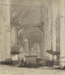 Interno di una chiesa da Johannes Bosboom