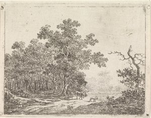 Paesaggio con quercia e bestiame da Johannes Christiaan Janson