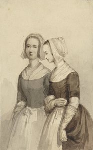 Due ragazze orfane (?) da Johannes Christiaan d
