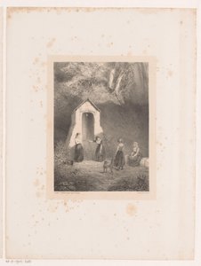 Quattro ragazze presso un pozzo da Johannes Christiaan d