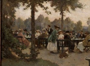 Il giardino del tè vicino al Palazzo Noordeinde da Johannes Evert Hendrik Akkeringa