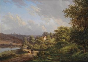 Un giorno tranquillo in un paesaggio collinare