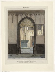 Veduta della tomba nella chiesa di Stevenskerk a Nijmegen da Johannes Franciscus Christ