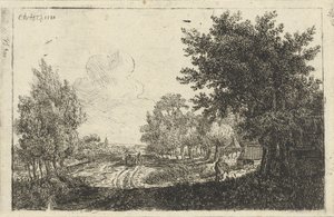Paesaggio con carro contadino