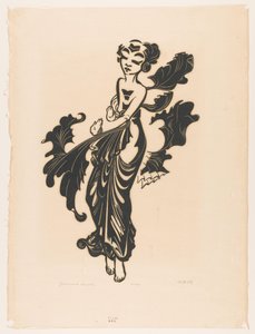Danzatrice giavanese da Johannes Frederik Engelbert ten Klooster (signed by artist)