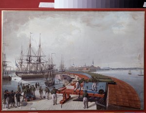 Veduta di Reval, il porto e l